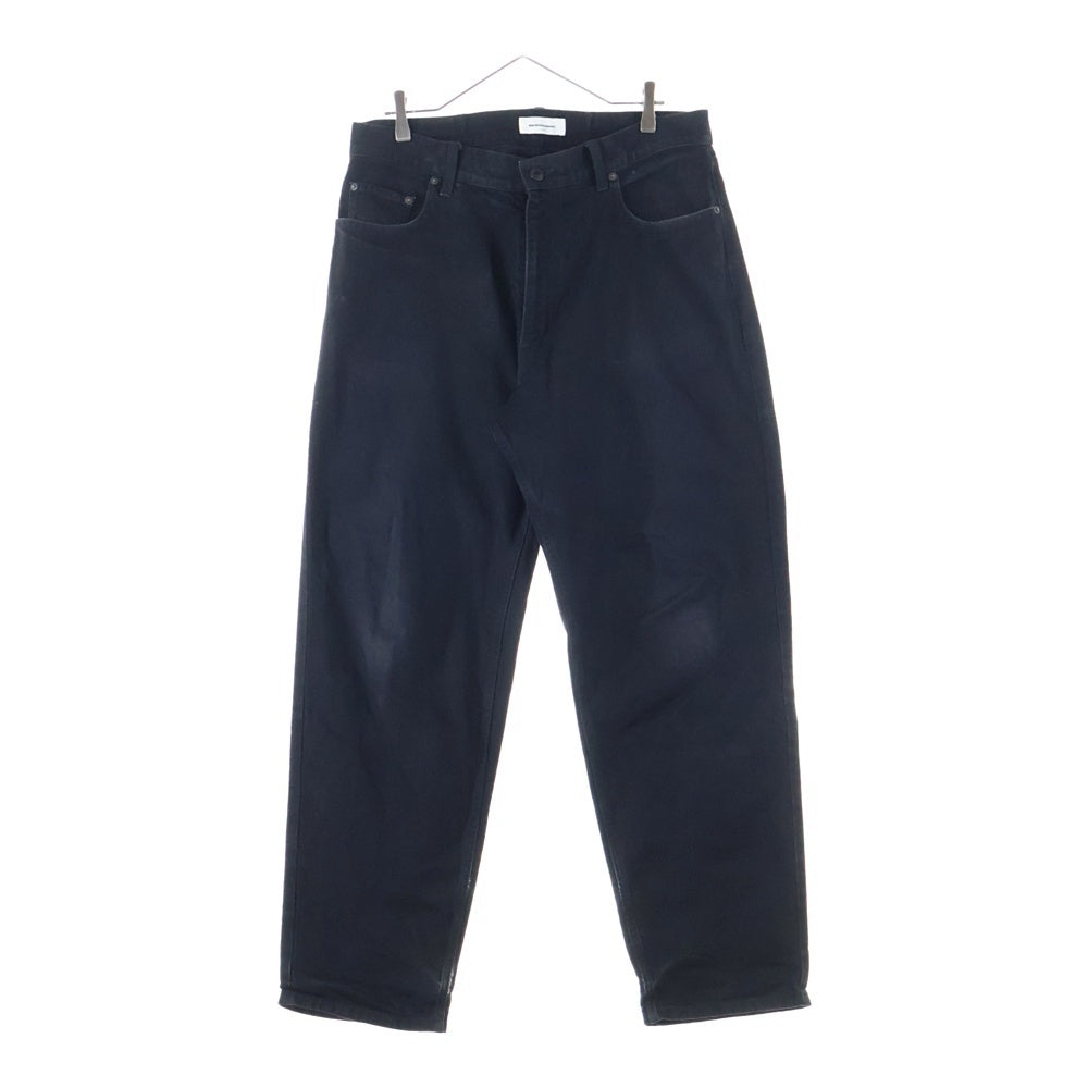 MAGIC STICK(マジックスティック) ジップフライ ワイドデニムパンツ インディゴ ブラック