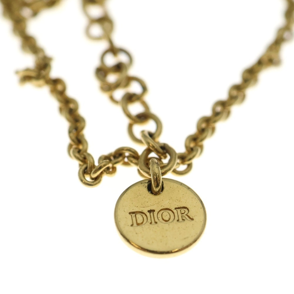 DIOR(ディオール) Petit CD ライトストーン ロゴネックレス ゴールド N2241WOMCY