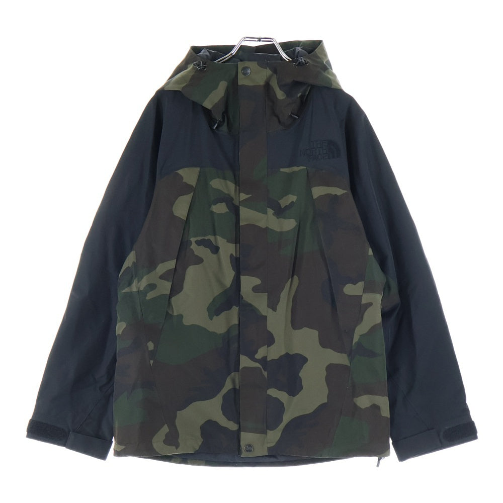 THE NORTH FACE(ザノースフェイス) NOVELTY MOUNTAIN JACKET ノヴェルティ マウンテンジャケット NP61420 迷彩柄 ジップアップフーデッドジャケット カーキ/ブラック