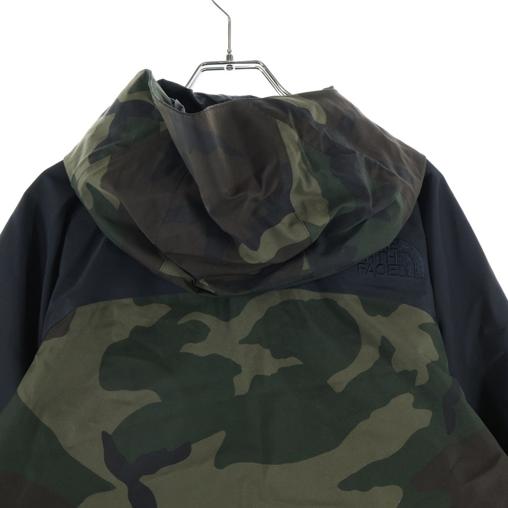 THE NORTH FACE(ザノースフェイス) NOVELTY MOUNTAIN JACKET ノヴェルティ マウンテンジャケット NP61420 迷彩柄 ジップアップフーデッドジャケット カーキ/ブラック