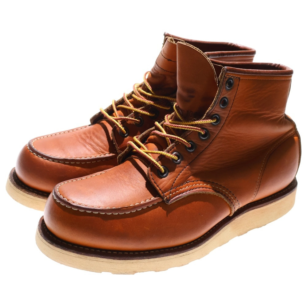 RED WING(レッド ウイング) 90S 6-inch Classic Moc 羽根タグ USA製 クラシックモック ハイカットブーツ ブラウン US8/26.0cm 875