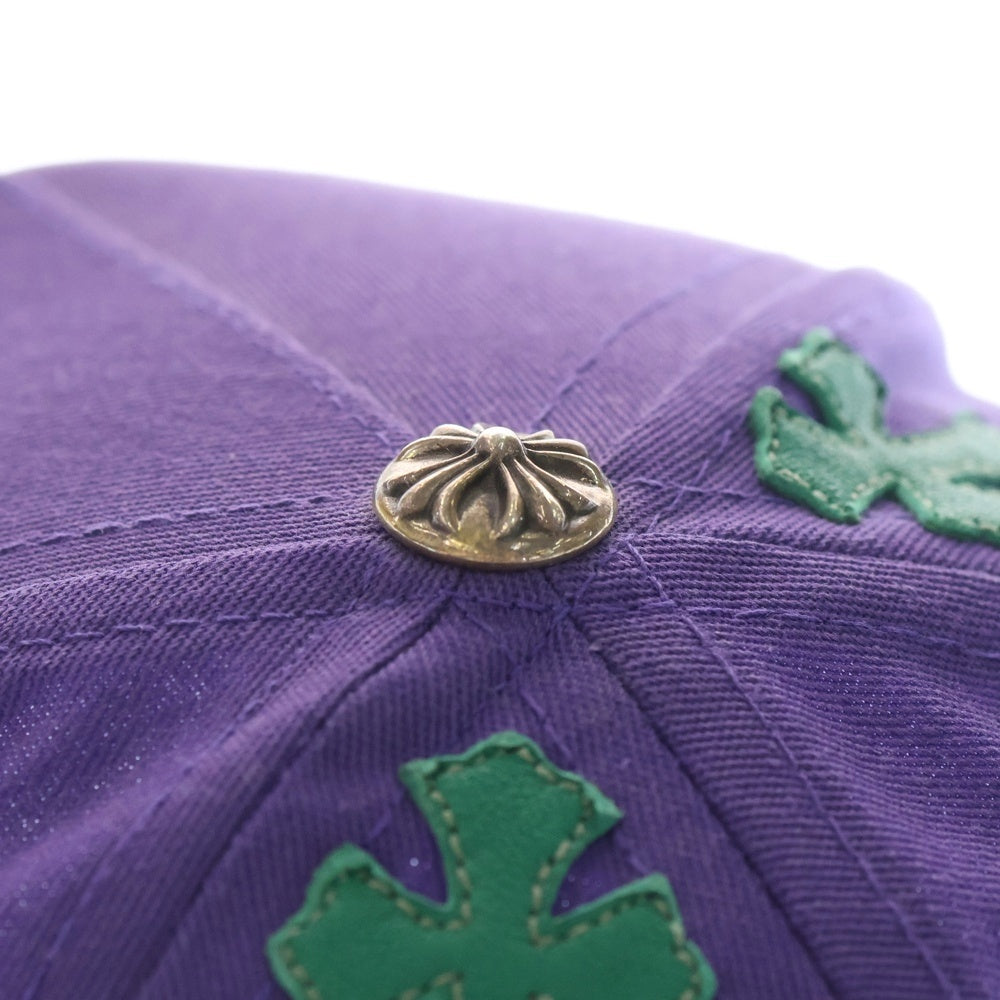 CHROME HEARTS(クロムハーツ) Trucker Cap クロスパッチ CH刺繍 トラッカーキャップ 帽子 パープル/グリーン