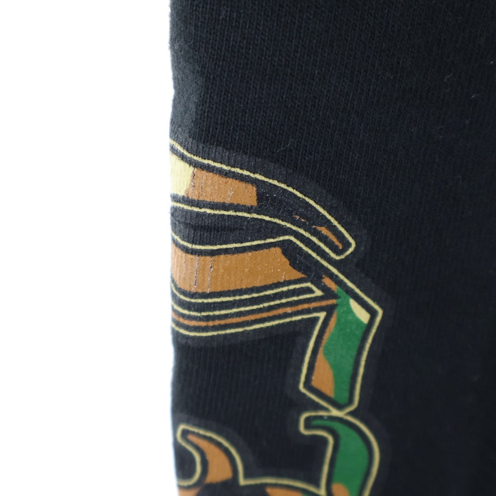 CHROME HEARTS(クロムハーツ) カモフラ柄 セメタリークロスプリント スウェットパンツ ブラック