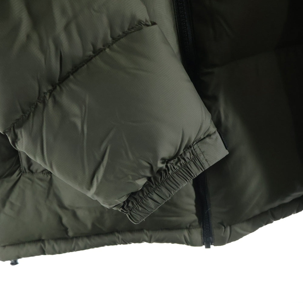 THE NORTH FACE(ザノースフェイス) NUPTSE JACKET ヌプシ 胸ロゴデザイン ダブルポケット ジップアップ ダウンジャケット グリーン ND91841
