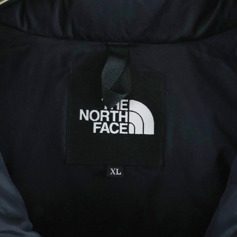 THE NORTH FACE(ザノースフェイス) NUPTSE JACKET ヌプシ 胸ロゴデザイン ダブルポケット ジップアップ ダウンジャケット グリーン ND91841