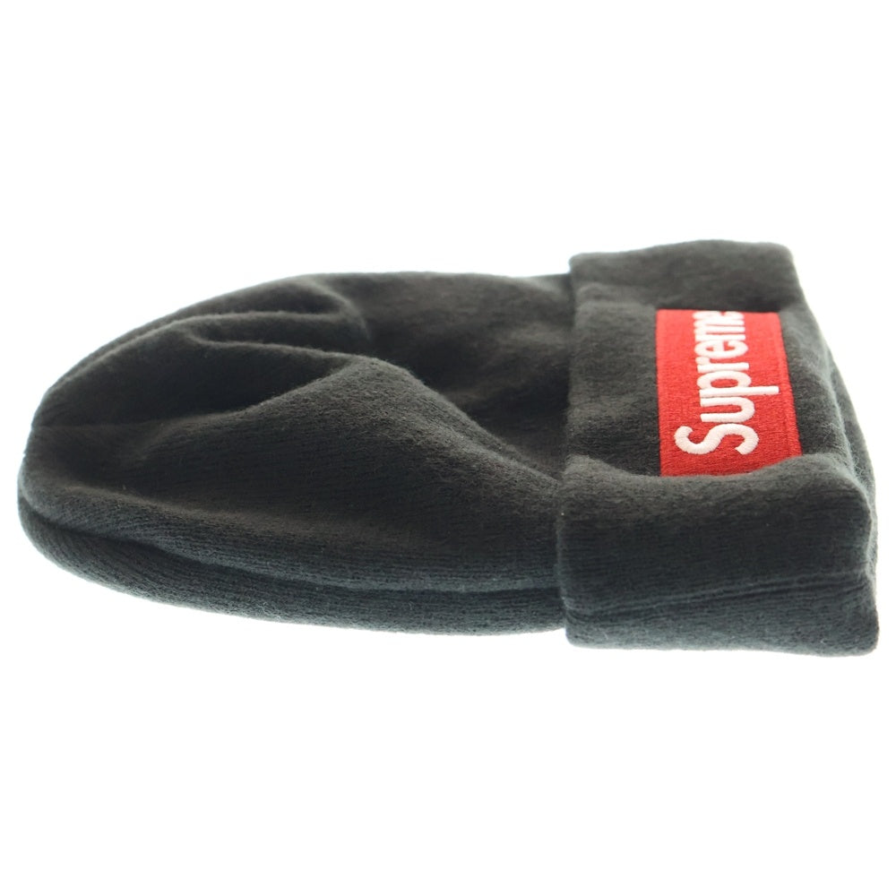 SUPREME(シュプリーム) × NEWERA Box Logo Beanie ニューエラ ボックスロゴ ビーニー ニットキャップ 帽子 ブラック