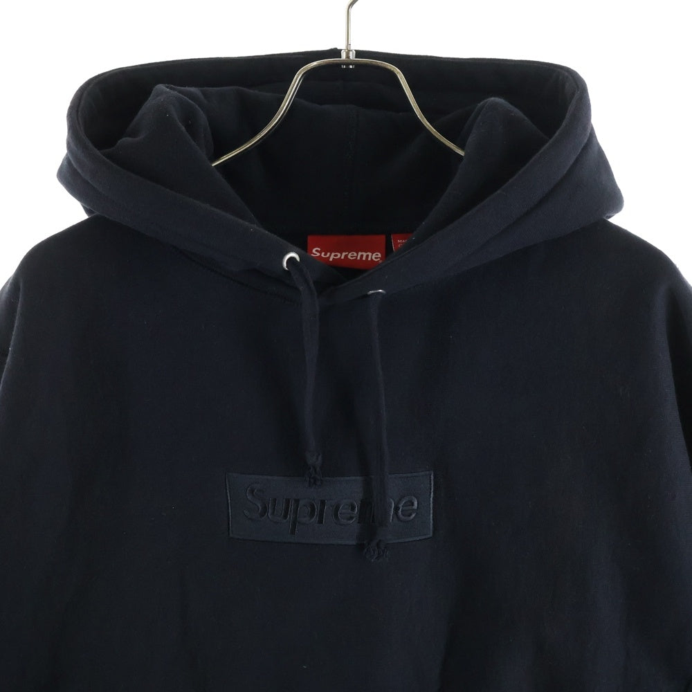 SUPREME(シュプリーム) 14AW Tonal Box Logo Pullover ボックスロゴプルオーバーパーカー ブラック