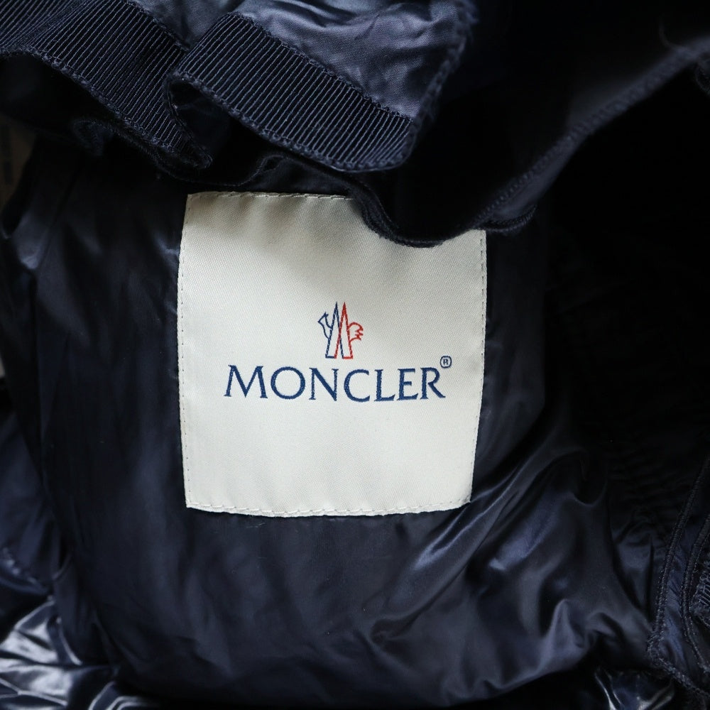 MONCLER(モンクレール) LUCILA GILET 41093483269453048 フリルデザイン フーデッド ダウンベスト ネイビー レディース