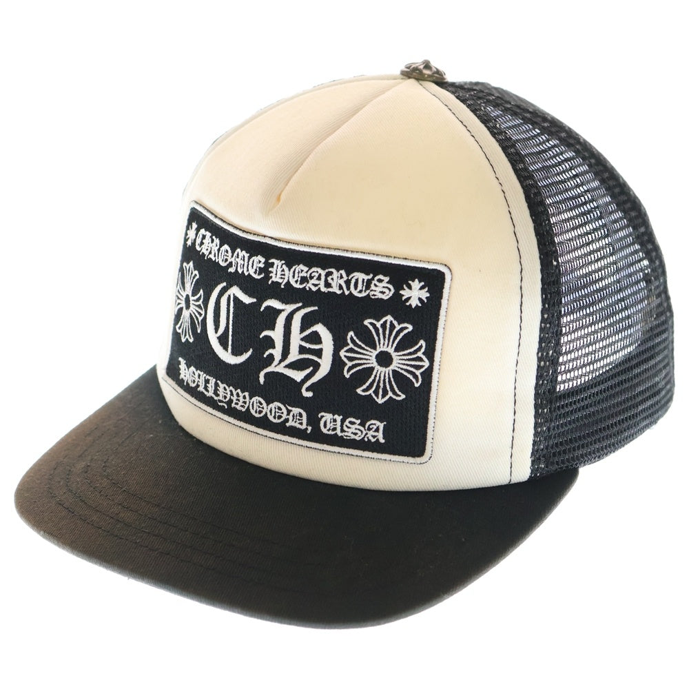CHROME HEARTS(クロムハーツ) TRUCKER CAP CHパッチ メッシュトラッカーキャップ ブラック/ホワイト