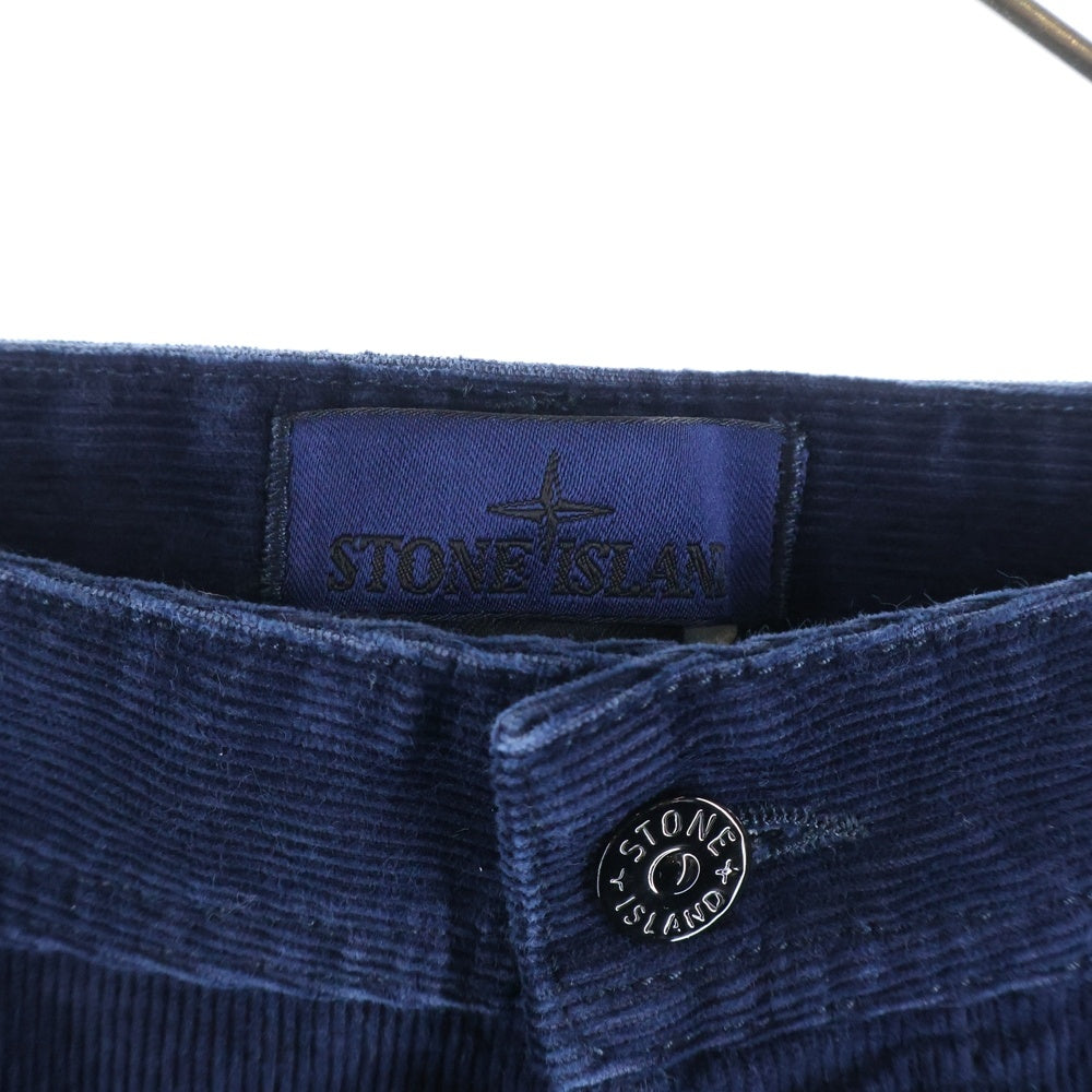 STONE ISLAND(ストーンアイランド) ボタンフライ コーデュロイパンツ ネイビー