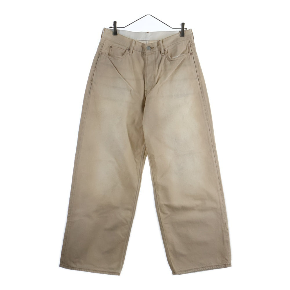 Acne Studios(アクネ ストゥディオズ) ルーズフィットジーンズ 1981 ボタンフライ ルーズフィット ワイド デニムパンツ ホワイト