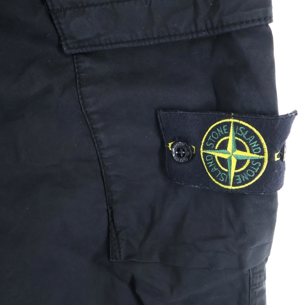 STONE ISLAND(ストーンアイランド) GARMENT DYED ガーメントダイ テーパードカーゴパンツ K1S153100313 S0010 ブラック