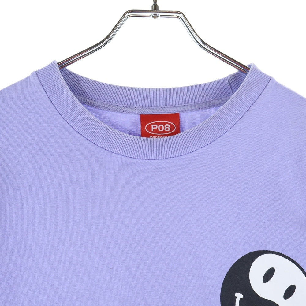 NO BRAND(ノーブランド) PALAGRAPH パラグラフ 22SS HAPPY FEELING LONG SLEEVE T-SHIRT ハッピー フィーリングロングスリーブTシャツ パープル