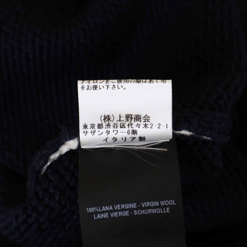 RAF SIMONS(ラフシモンズ) 19AW RSロゴ 915864 プルオーバーニット ネイビー/ホワイト