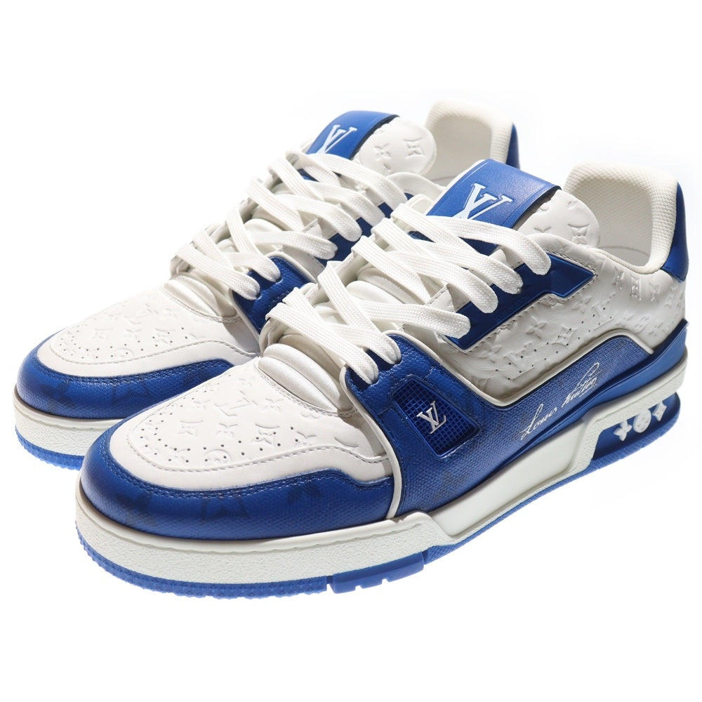LOUIS VUITTON(ルイヴィトン) 22AW LV Trainer LVトレーナー モノグラム ローカットスニーカー ホワイト/ブルー VL0272