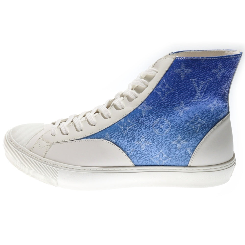 LOUIS VUITTON(ルイヴィトン) Tattoo Sneaker タトゥーライン モノグラム レザー ハイカットスニーカー ホワイト/ブルー FD0260