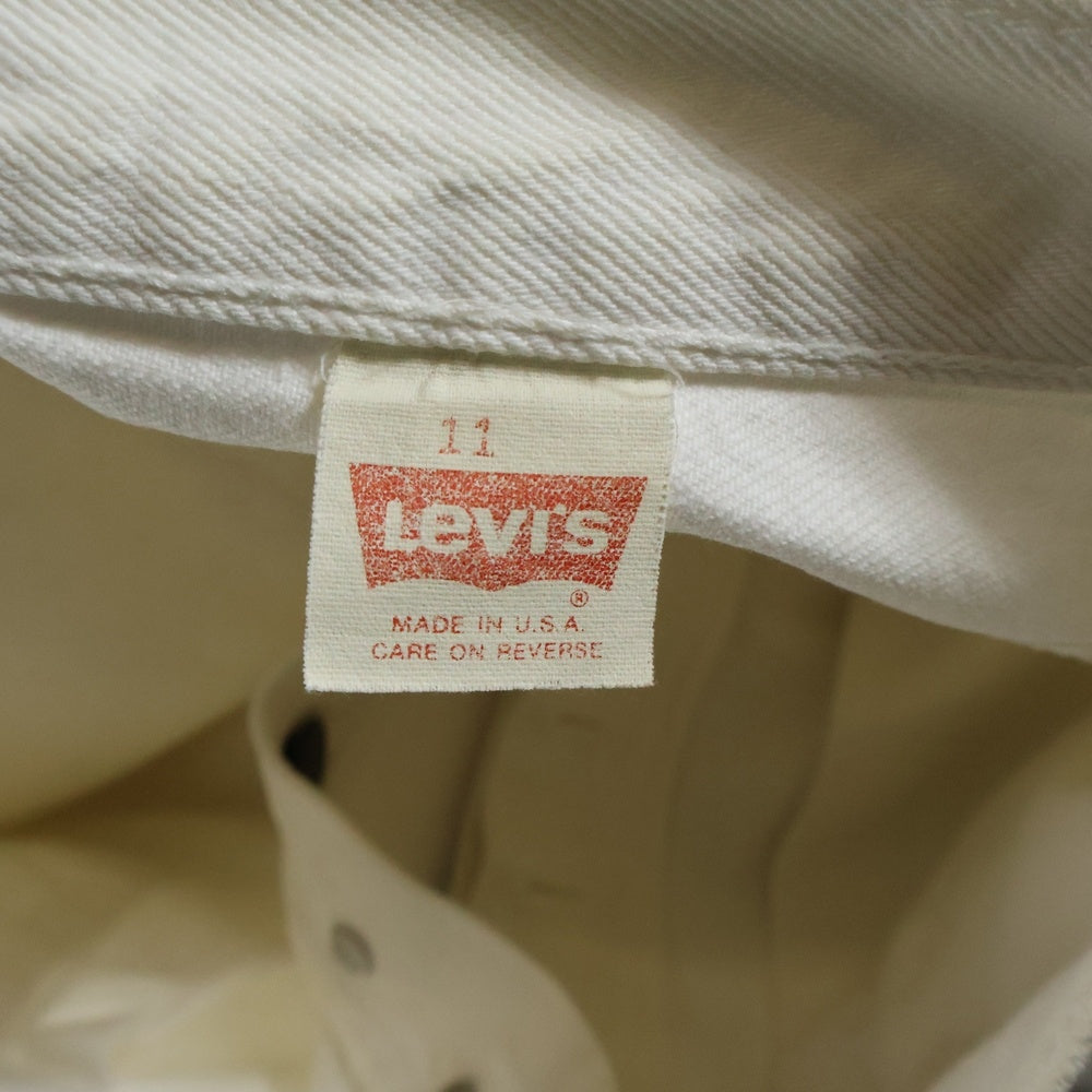 Levi's(リーバイス) 90S 17501-6151 ボタン裏544 USA製 ボタンフライ デニムパンツ ホワイト