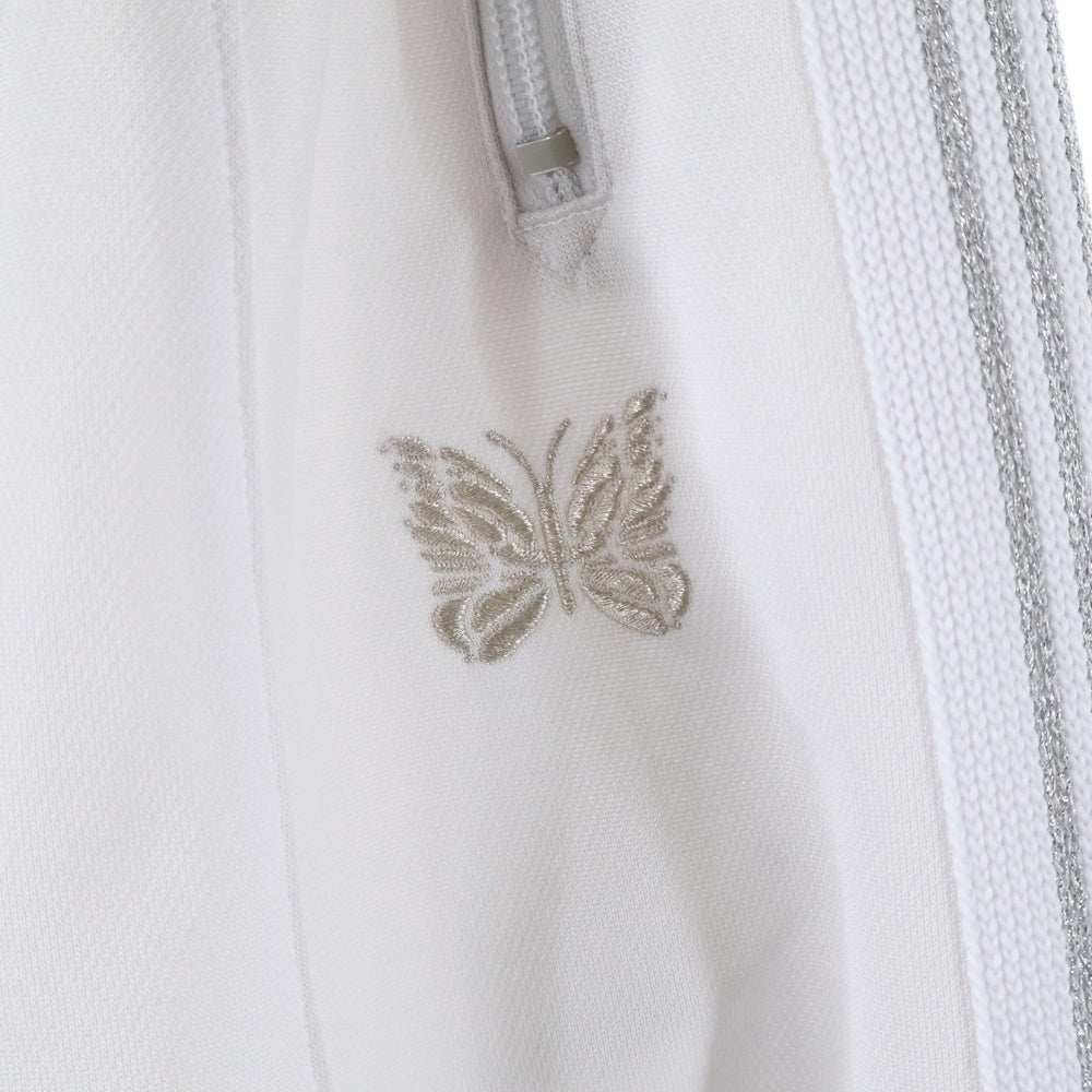 Needles(ニードルス) STUDIOUS別注 Track Pants ストゥディオス サイドライン ワイド トラックパンツ ホワイト 0T1547