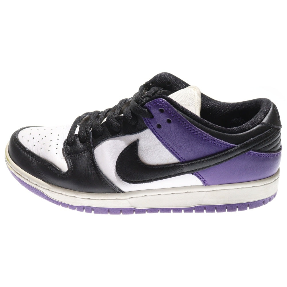 NIKE SB(ナイキエスビー) DUNK LOW PRO COURT PURPLE BQ6817-500 ダンク プロ コートパープル ローカットスニーカー シューズ ホワイト/パープル US9/27.0cm