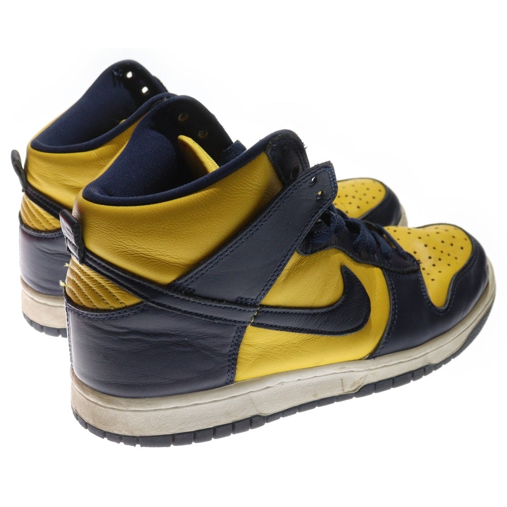 NIKE(ナイキ) DUNK HIGH SP MICHIGAN CZ8149-700 ダンク ミシガン ハイカットスニーカー シューズ ネイビー/イエロー US8.5/26.5cm