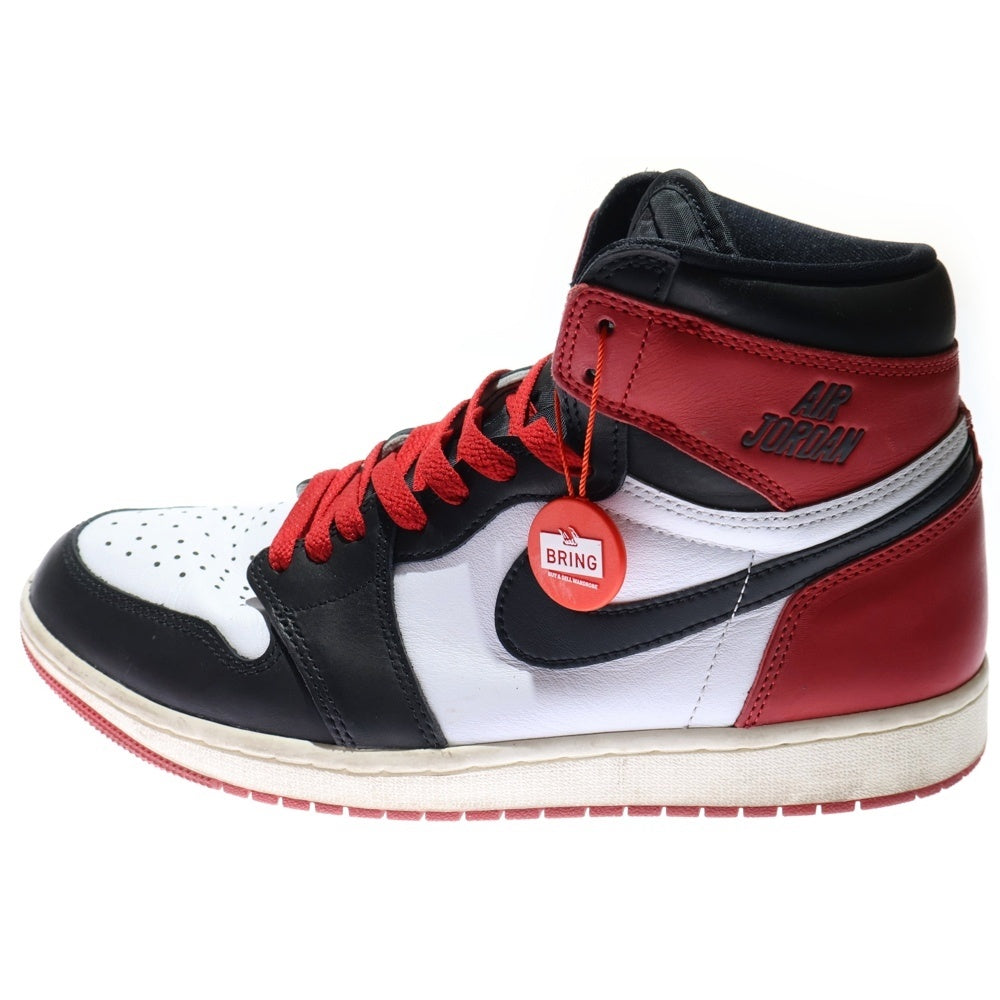27.5 AJ1 エアジョーダン 1 レトロ HIGH OG Black Toe NIKE(ナイキ) AIR JORDAN 1 RETRO HIGH OG BLACK TOE REIMAGINED エア