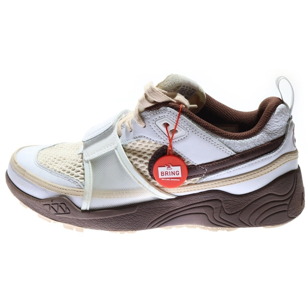 NIKE(ナイキ) ×TRAVIS SCOTT Zoom Field Jaxx HQ3073-100 トラヴィススコット ズームフィールドジャックス ローカットスニーカー シューズ ブラウン/ホワイト US9.5/27.5cm