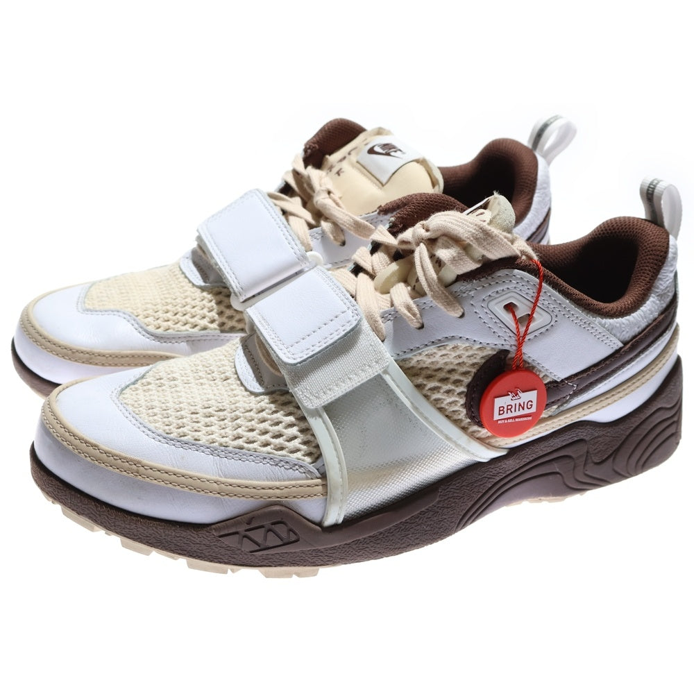 NIKE(ナイキ) ×TRAVIS SCOTT Zoom Field Jaxx HQ3073-100 トラヴィススコット ズームフィールドジャックス ローカットスニーカー シューズ ブラウン/ホワイト US9.5/27.5cm