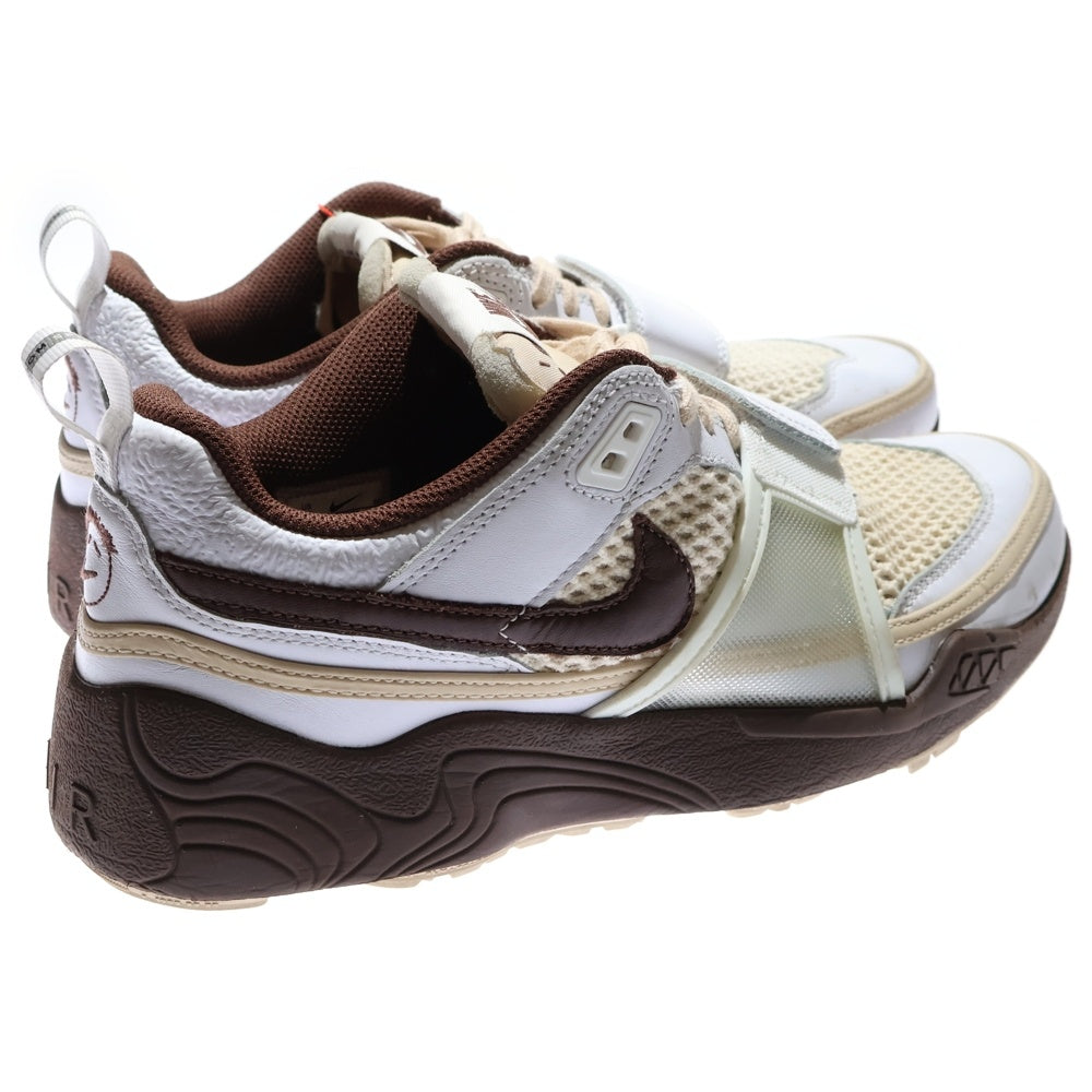 NIKE(ナイキ) ×TRAVIS SCOTT Zoom Field Jaxx HQ3073-100 トラヴィススコット ズームフィールドジャックス ローカットスニーカー シューズ ブラウン/ホワイト US9.5/27.5cm