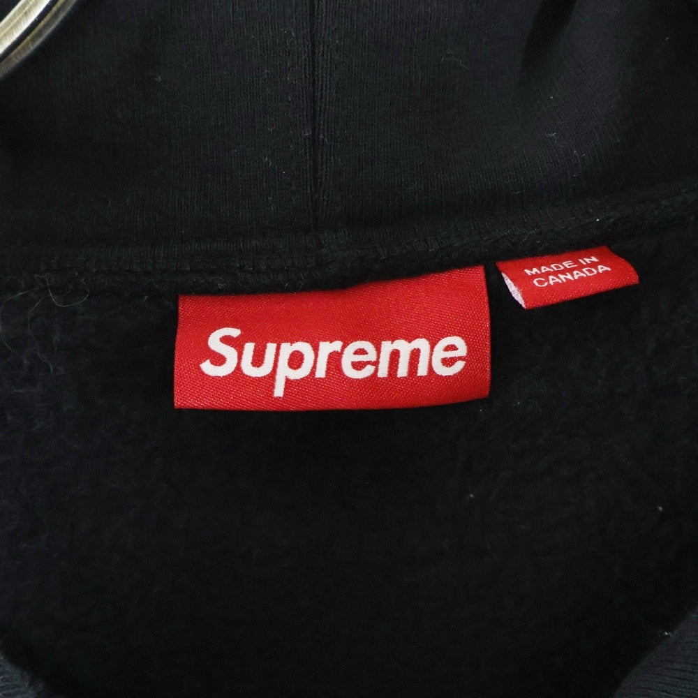 SUPREME(シュプリーム) 25AW Collegiate Applique Zip Up Hooded Sweatshirt カレッジロゴジップアップパーカー ブラック