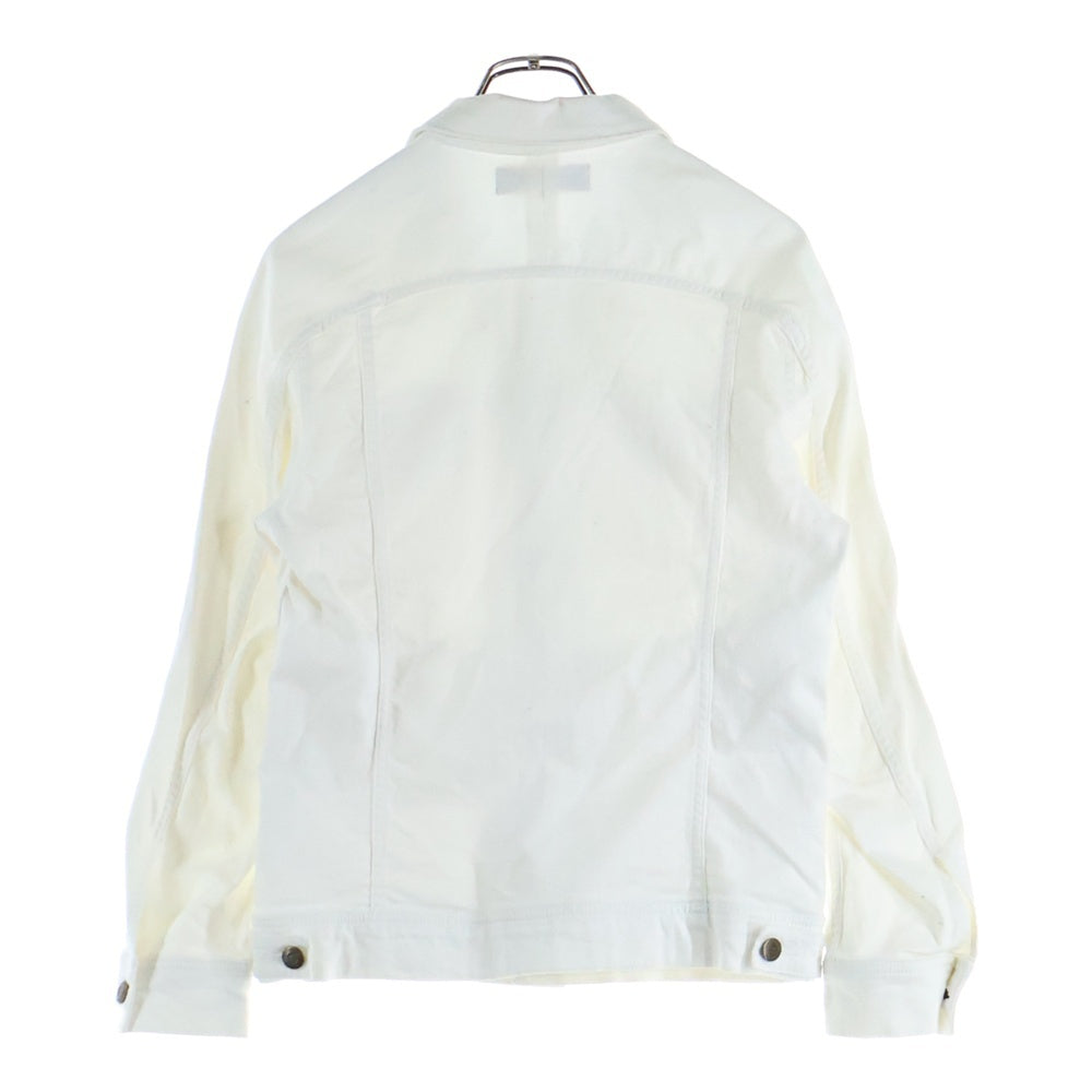 1 PIU 1 UGUALE 3 RELAX(ウノピゥウノウグァーレトレ) フロントボタン デニムジャケット ホワイト