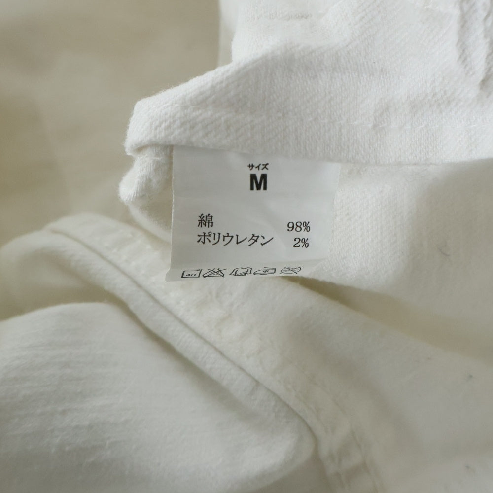 1 PIU 1 UGUALE 3 RELAX(ウノピゥウノウグァーレトレ) フロントボタン デニムジャケット ホワイト