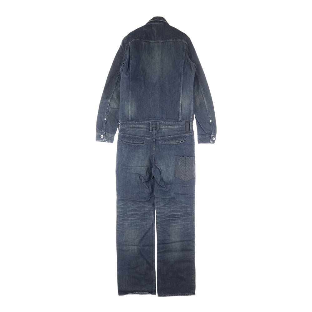 ISAMU KATAYAMA BACKLASH(イサムカタヤマバックラッシュ) つなぎ デニム オールインワン インディゴブルー 1172-04