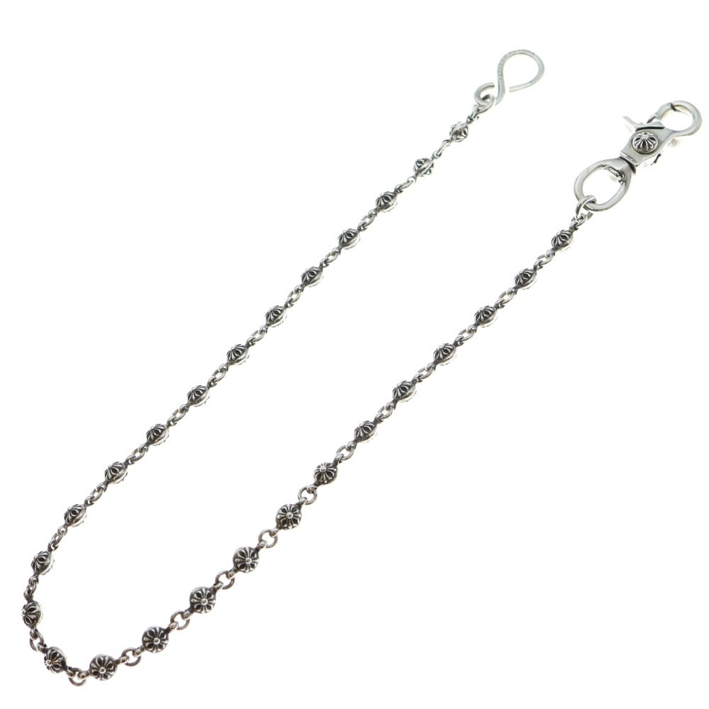 CHROME HEARTS(クロムハーツ) 1BALL LONG-S/1クリップロング#1クロスボール ウォレットチェーン シルバー BCA384