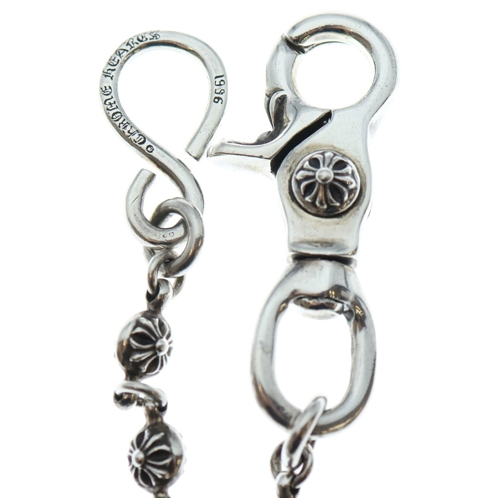 CHROME HEARTS(クロムハーツ) 1BALL LONG-S/1クリップロング#1クロスボール ウォレットチェーン シルバー BCA384