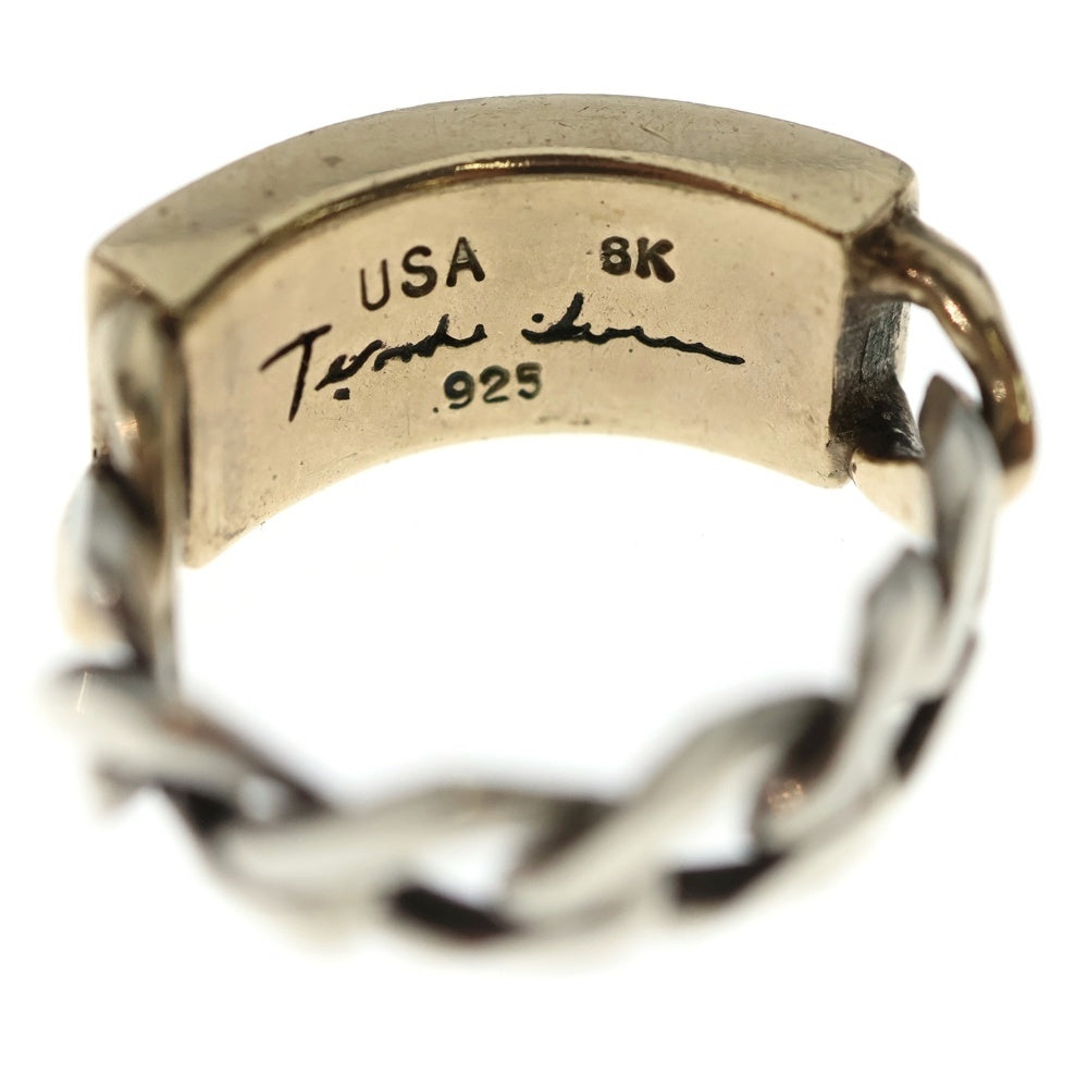 TENDERLOIN(テンダーロイン) T-I.D.RING 8K ID SV925 コンビ リング チェーン シルバー/ゴールド