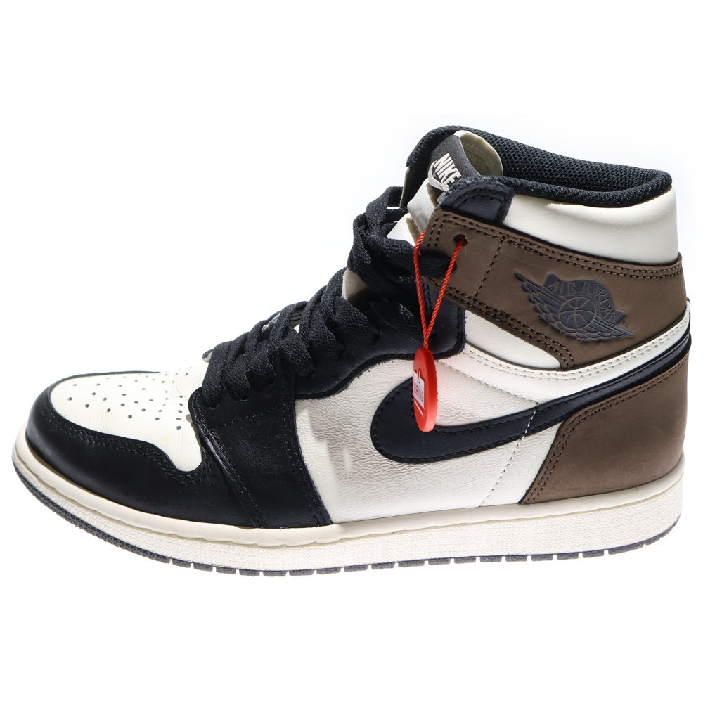 NIKE(ナイキ) AIR JORDAN 1 RETRO HIGH OG DARK MOCHA エアジョーダン1 ダークモカ ハイカットスニーカー シューズ ブラック/ブラウン US9/27.0cm 555088-105