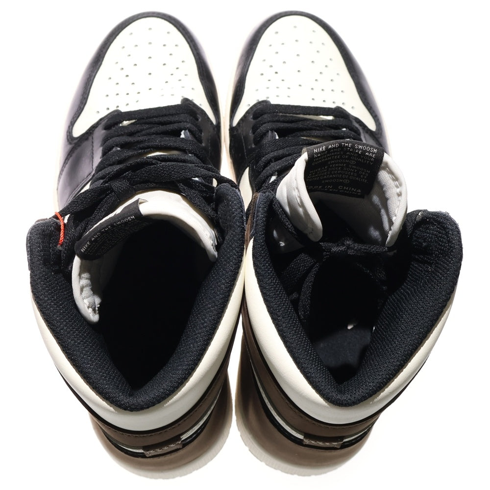 NIKE(ナイキ) AIR JORDAN 1 RETRO HIGH OG DARK MOCHA エアジョーダン1 ダークモカ ハイカットスニーカー シューズ ブラック/ブラウン US9/27.0cm 555088-105