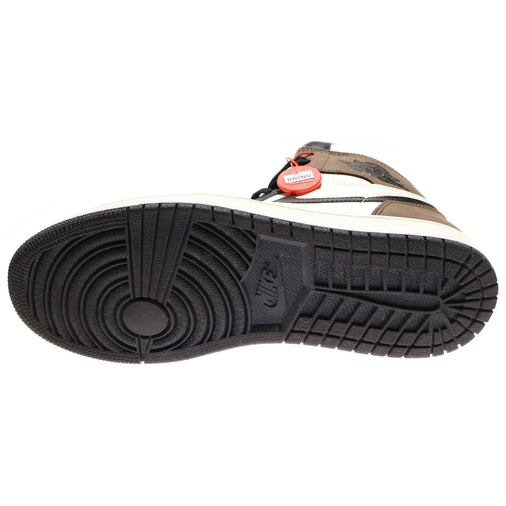 NIKE(ナイキ) AIR JORDAN 1 RETRO HIGH OG DARK MOCHA エアジョーダン1 ダークモカ ハイカットスニーカー シューズ ブラック/ブラウン US9/27.0cm 555088-105