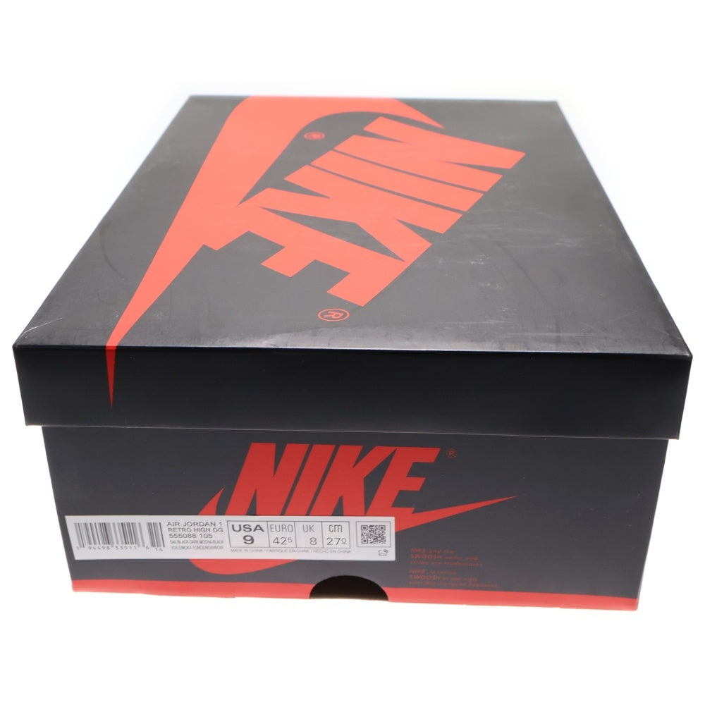 NIKE(ナイキ) AIR JORDAN 1 RETRO HIGH OG DARK MOCHA エアジョーダン1 ダークモカ ハイカットスニーカー シューズ ブラック/ブラウン US9/27.0cm 555088-105