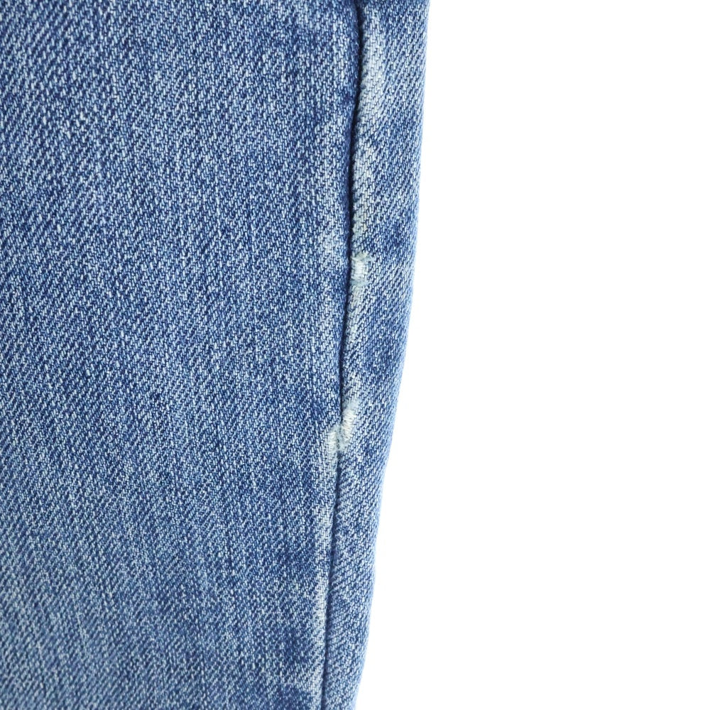 CARHARTT(カーハート) ロゴパッチ付き ジップフライ ストレートデニムパンツ インディゴブルー 101483-980