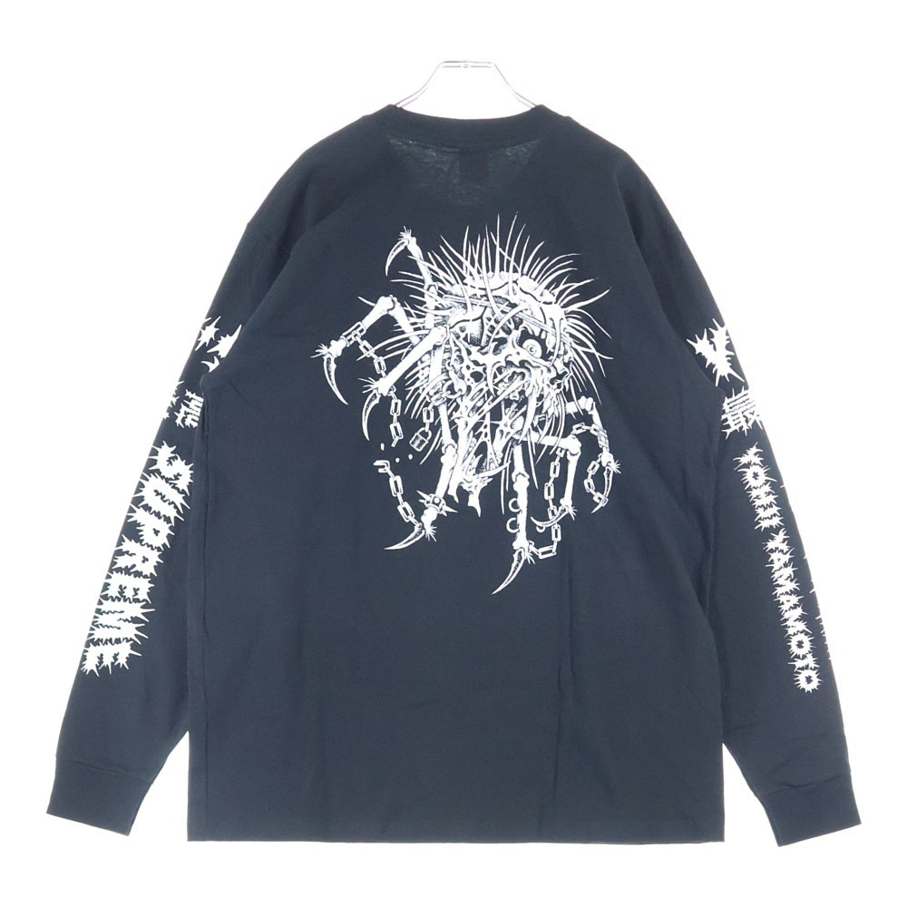SUPREME(シュプリーム) 25AW Y's by Yohji Yamamoto L/S Tee ワイズ ヨウジヤマモト バックプリント クルーネック 長袖Tシャツ カットソー ブラック YX-T72-763-2