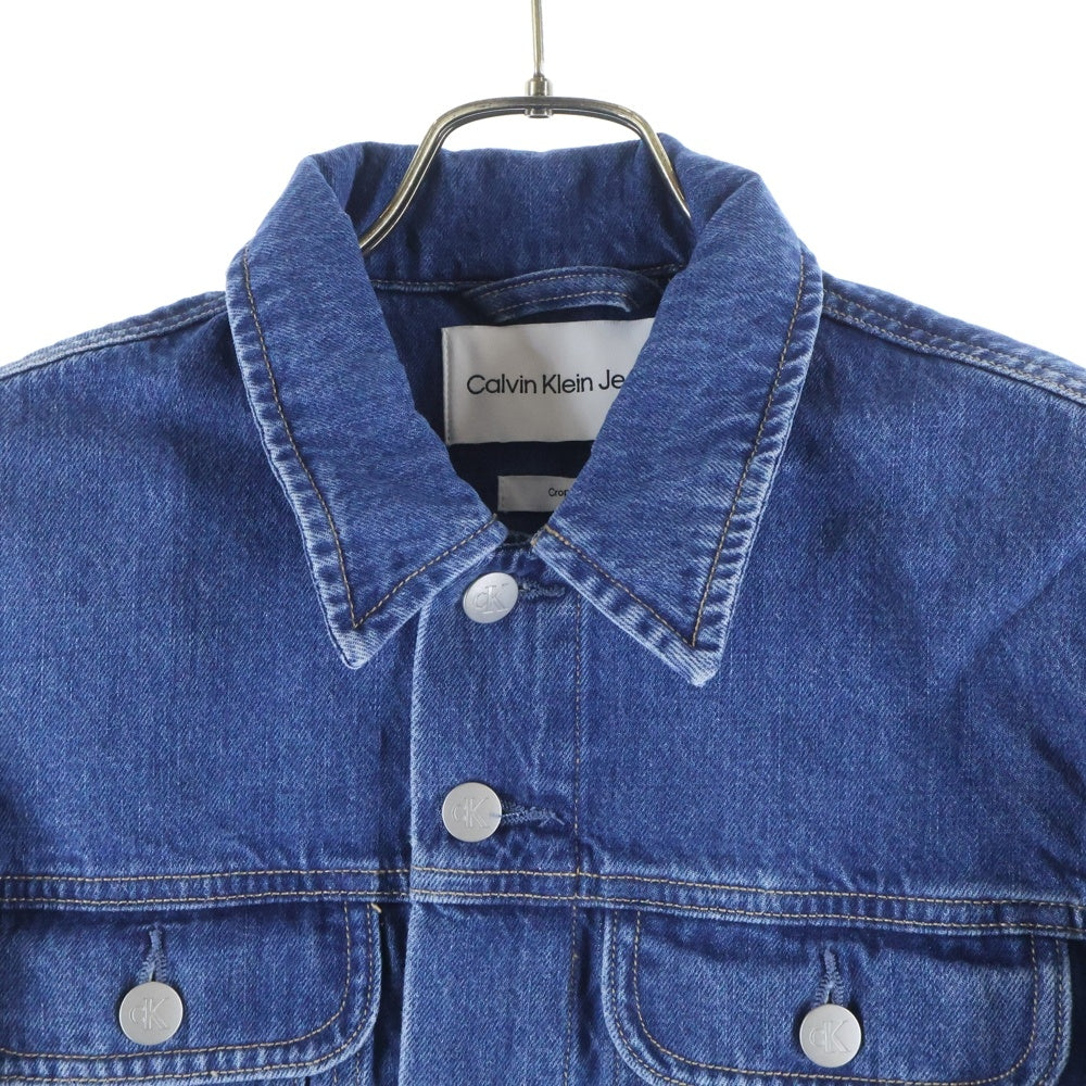 Calvin Klein Jeans(カルバンクラインジーンズ) 90S DENIM JACKET クロップド丈 デニムジャケット インディゴブルー J223695 レディース