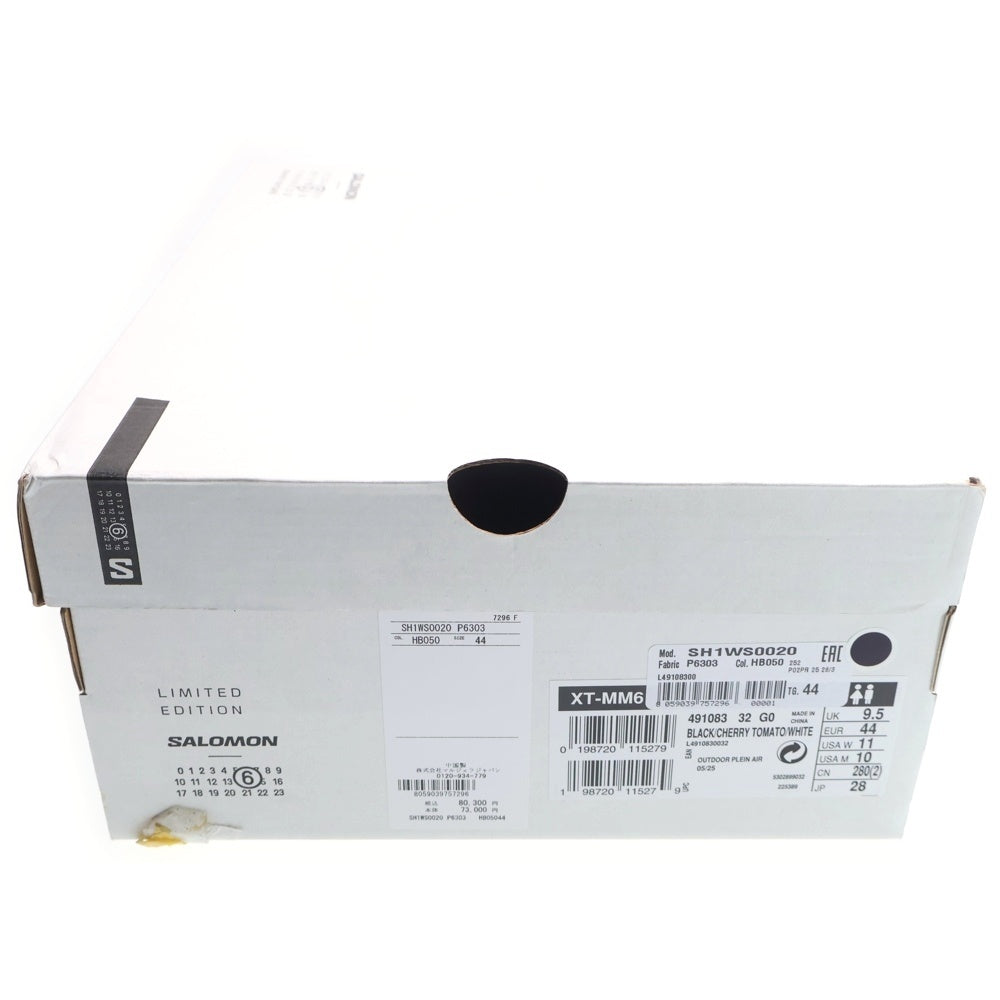 SALOMON(サロモン) × MM6 Maison Margiela XT MM6 SH1WS0020/491083 エムエムシックス メゾン マルジェラ ローカットスニーカー シューズ ブラック/オレンジ US11/28.0cm