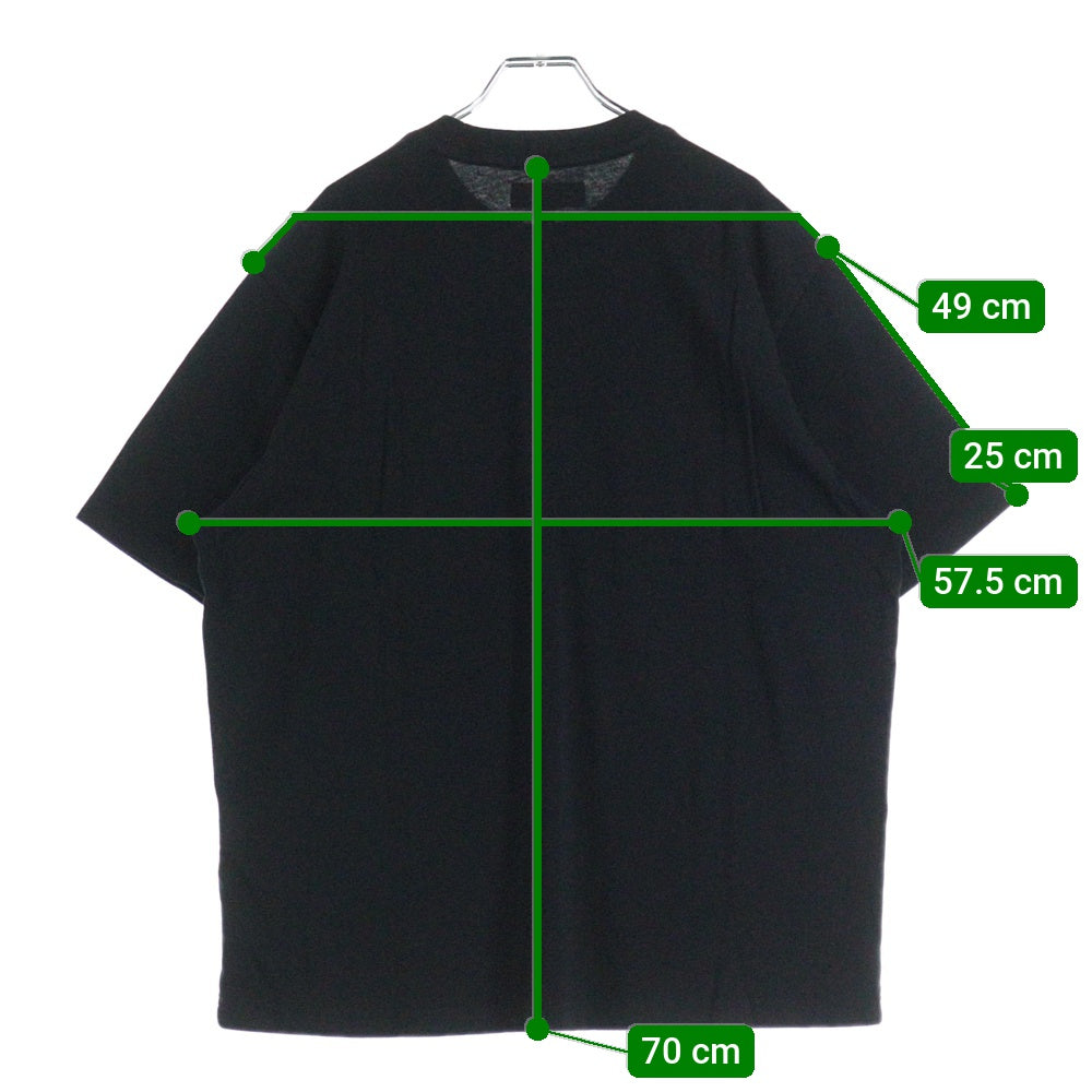 SUPREME(シュプリーム) 25SS Capital フロントロゴ刺繍 半袖Tシャツ カットソー ブラック