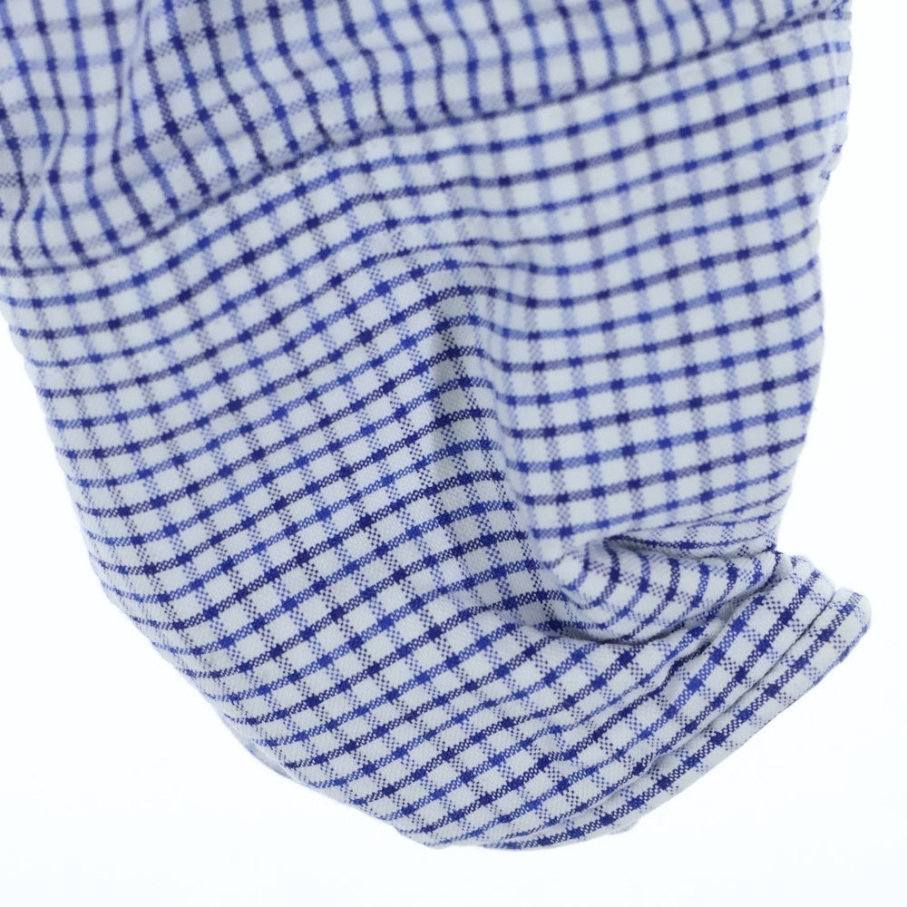 DSQUARED2(ディースクエアード) フロントボタン チェック柄 長袖シャツ ブルー