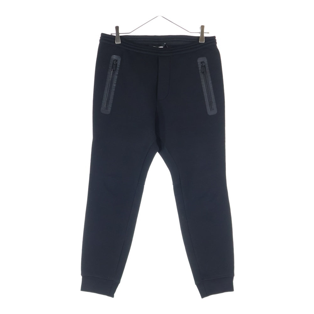 DSQUARED2(ディースクエアード) ジップポケット付 スウェットパンツ ブラック