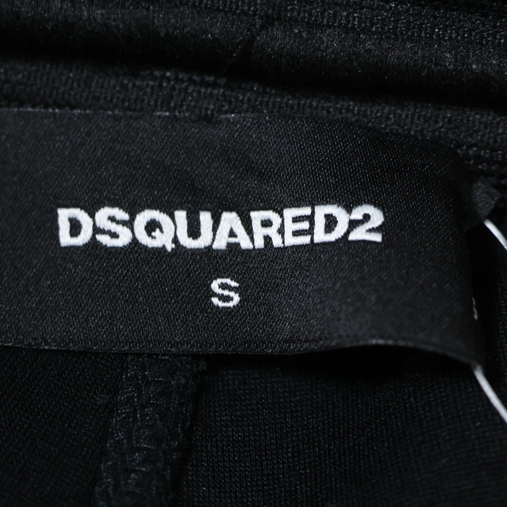 DSQUARED2(ディースクエアード) ジップポケット付 スウェットパンツ ブラック