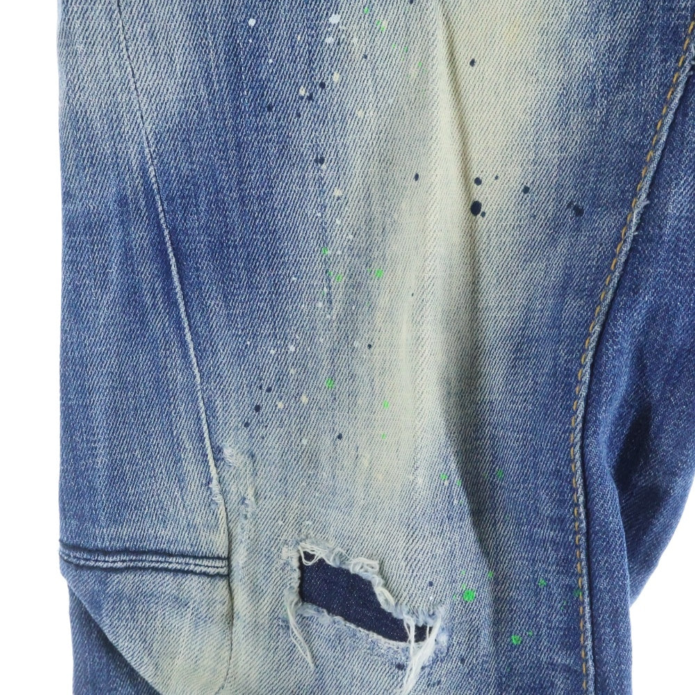DSQUARED2(ディースクエアード) Tidy Biker Jean タイディバイカージーン S74LB0516 S30342 ボタンフライ ダメージデニムパンツ インディゴ