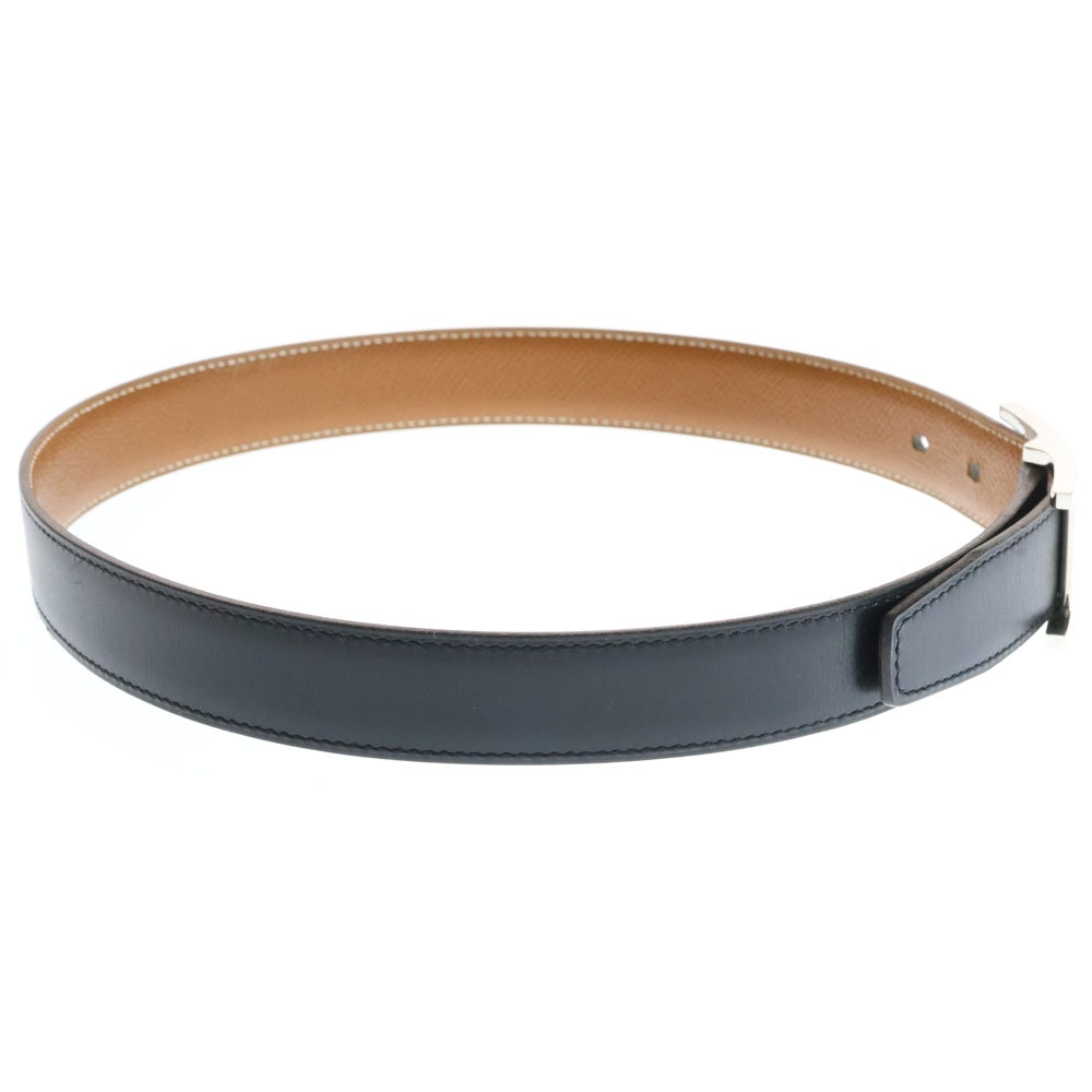 HERMES(エルメス) □C刻印 カンタン リバーシブル レザーベルト ブラック/ブラウン レディース