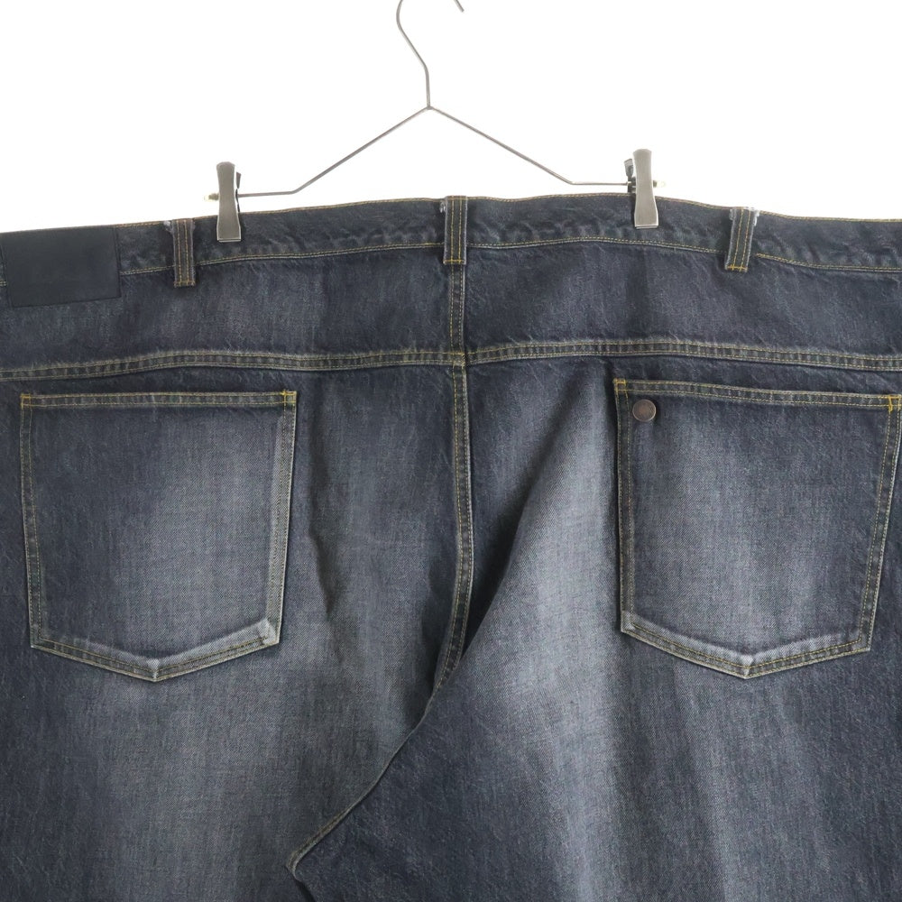 ORIMI(オリミ) OVERLAP BUGGY DENIM PANTS オーバーラップ ウォッシュ加工 バギーデニムパンツ インディゴブラック A25206